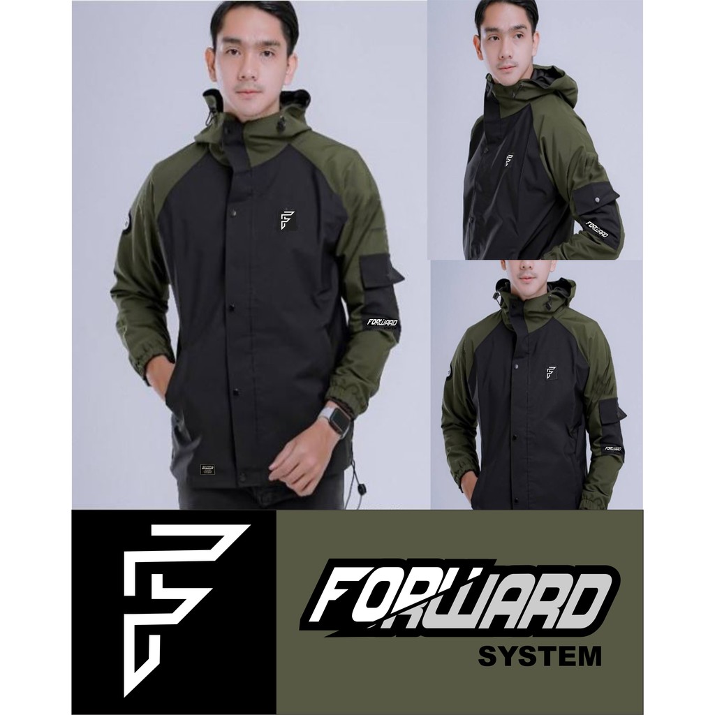 Jaket Parasut Pria Gunung Winbreaker Motor Forward System