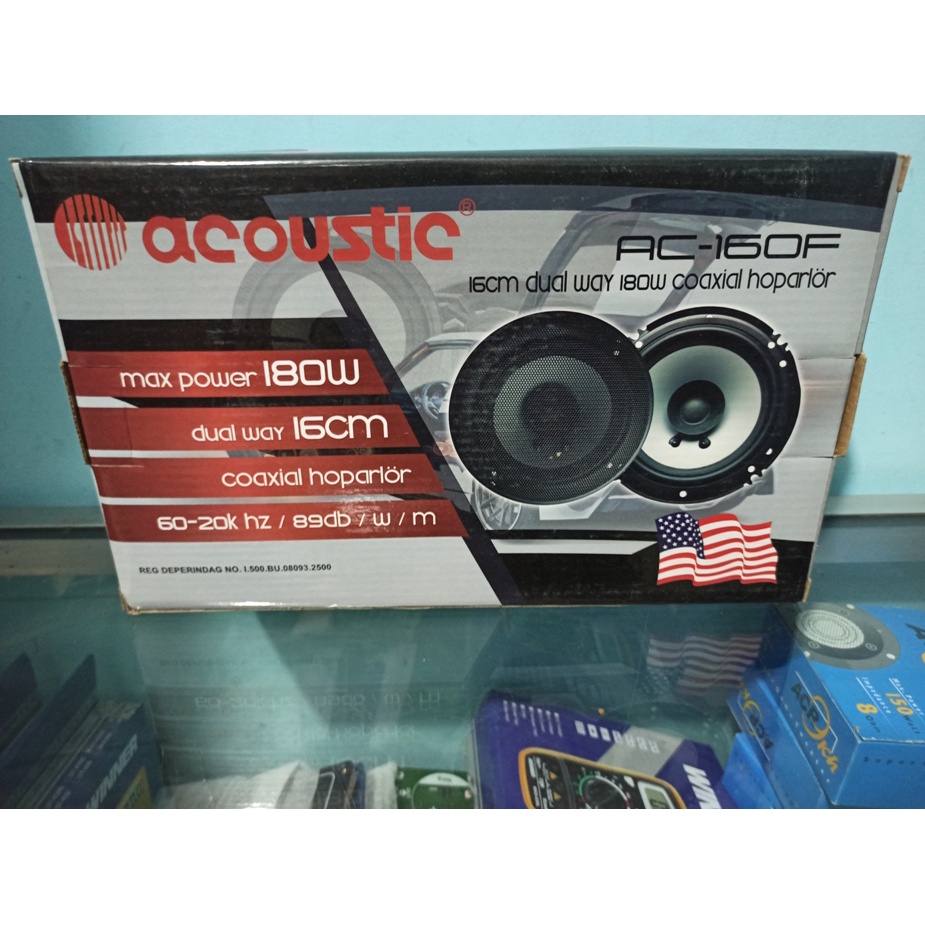 Speaker2 way COAXIAL 6inch ACOUSTIC AC160F 180W MANTAP