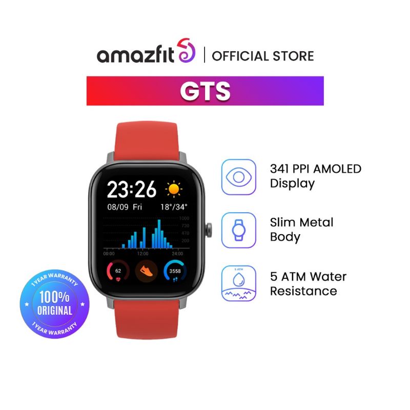 Smartwatch Amazfit GTS - Vermation Orange