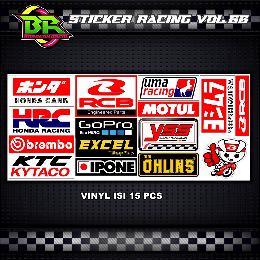 Sticker Racing Stiker Motor 467