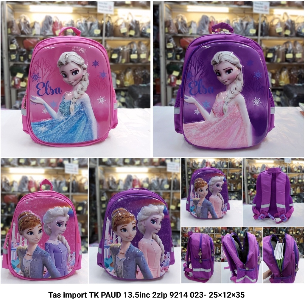 Tas import ransel sekolah paud pg tk anak laki laki dan anak perempuan