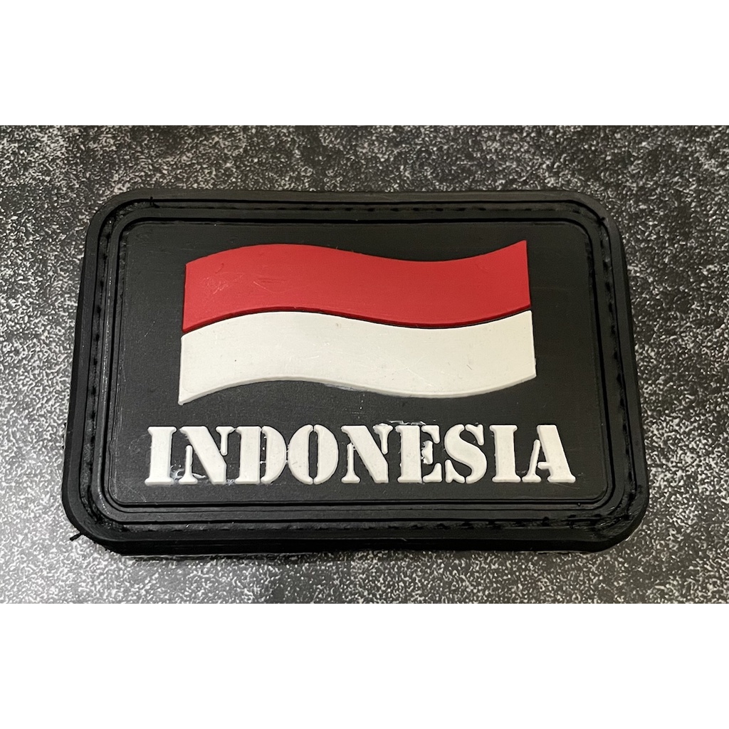 Patch Indonesia - Patch Velcro Indonesia - Prepetan -  Velcro Karet