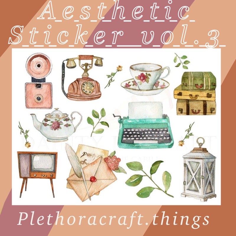 

aesthetic sticker murah sticker vintage lucu untuk scrapbook journaling kit planner hiasan journal