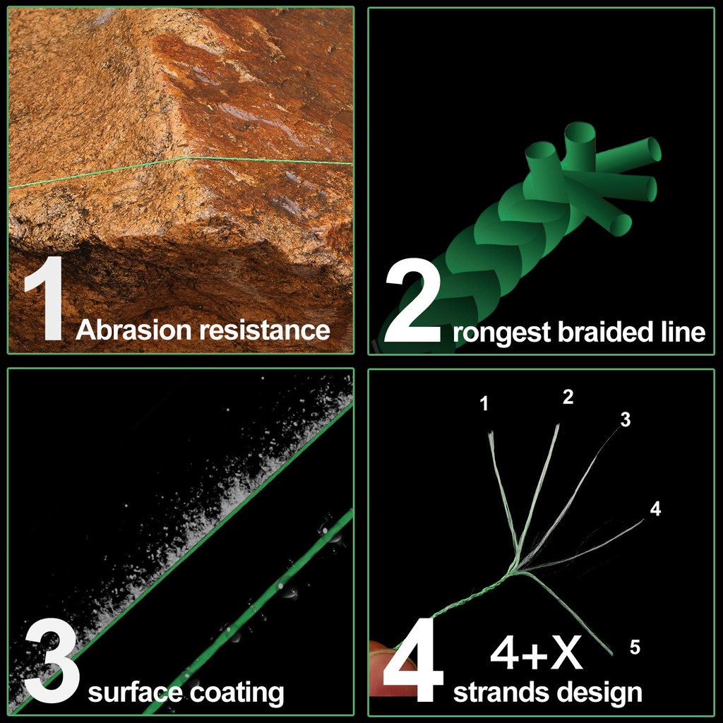 Sougayilang Baru 150 M 4 + 1 X Strands PE Pancing Halus dan Mengkilap Kualitas Tinggi Harga Rendah untuk Air Tawar/Air Asin Pancing (22-81.7LB)