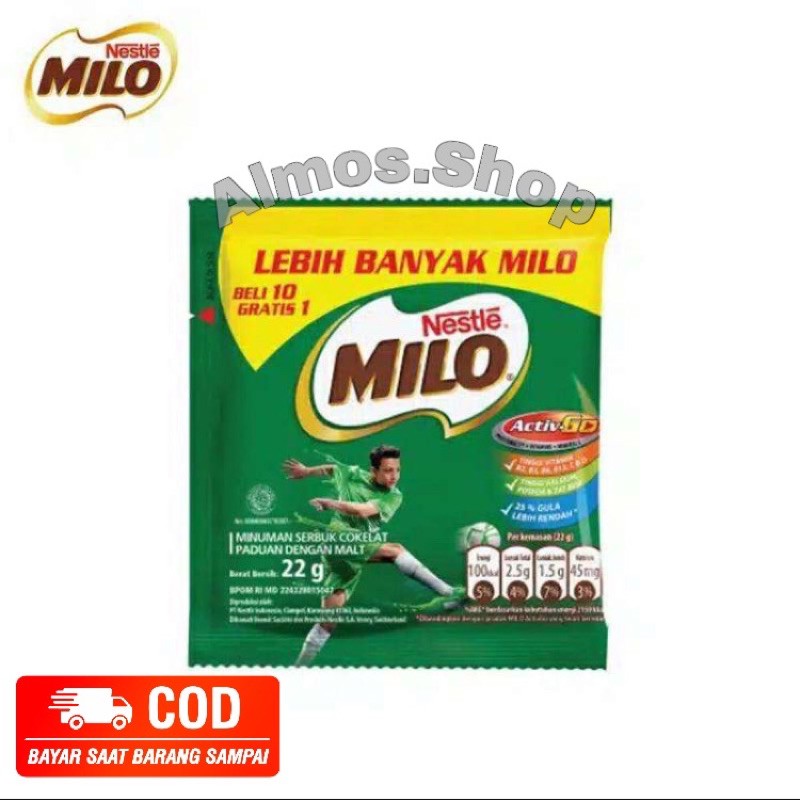 MILO ActivGO Renceng  isi 11 Sachet @22gr