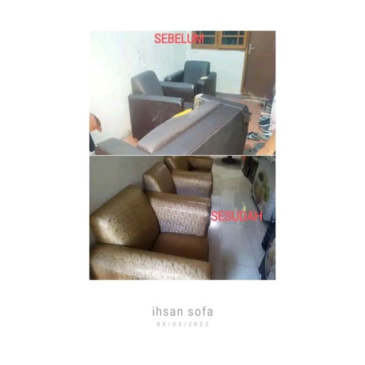 servis sofa panggilan se-jabodetabek/ ganti kain/ tambahbusa sofa/ kursi