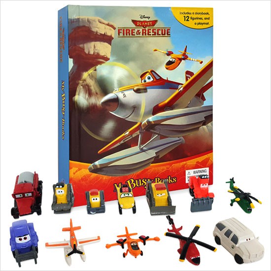 My Busy Book Disney Planes Fire & Rescue includes a Storybook, 12 Disney Figurines & a Giant Playmat