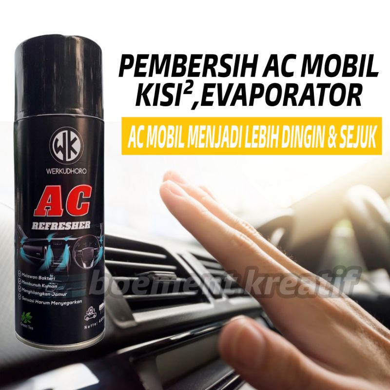 Pembersih ac mobil / penghilang bau apek / ac refresher mobil ukuran 400ml