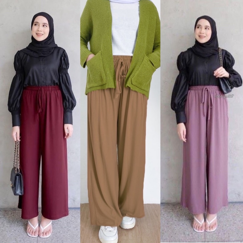 DAILY KULOT CRINGKLE //KULOT UMBRELLA//KULOT DAILY//KULOT TALI UNIQLO//KULOT LINEN//KULOT