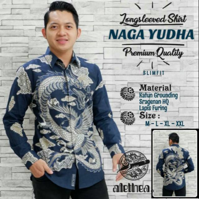 Kemeja Batik Slimfit NAGA YUDHA PREMIUM QUALITY