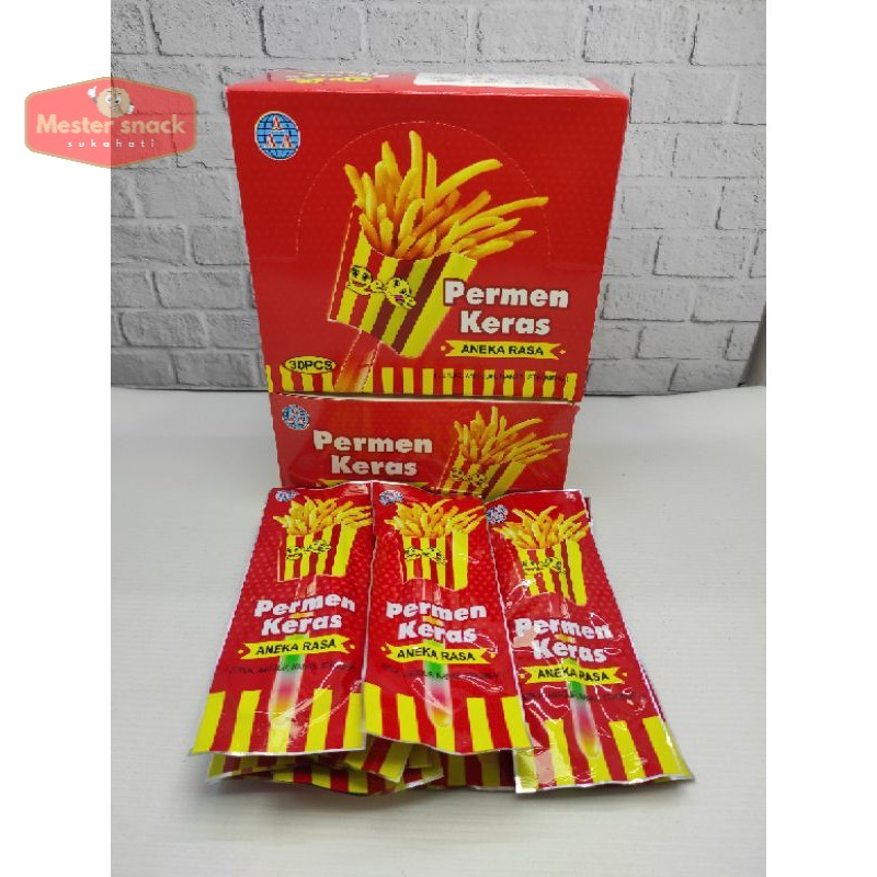 

Permen Keras Aneka Rasa bentuk Kentang Lollipop (1 pack isi 30 pcs)