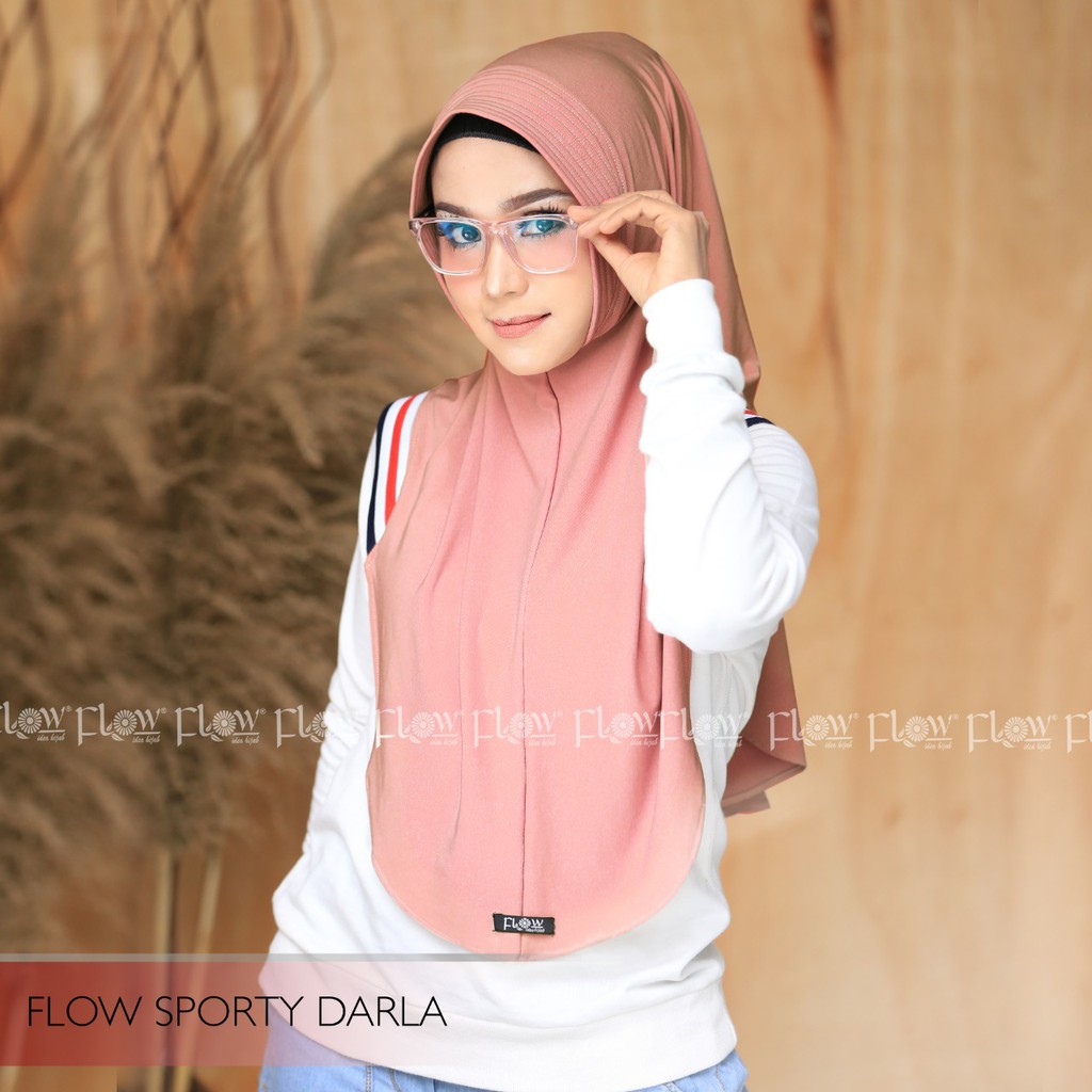 Jilbab Instan Sporty Darla Flow BY QOID-DUSTY