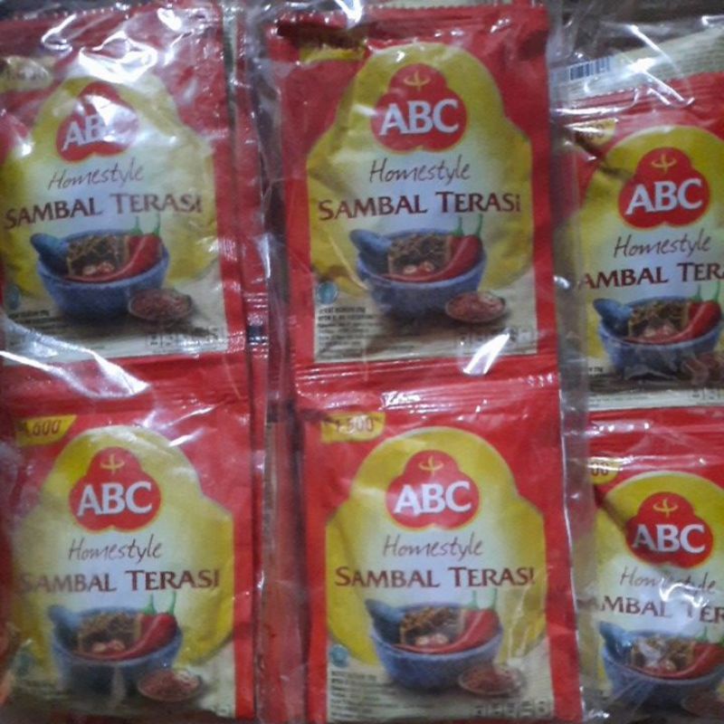 

sambal trasi abc 1pak isi 10