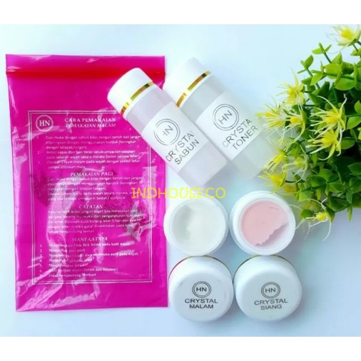 100% ASLI CREAM HN CRYSTAL 15 GRAM / KOSMETIK GROSIR SURABAYA