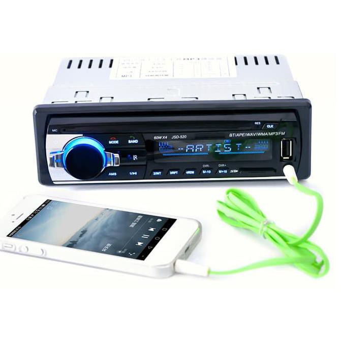 Y8Ttr7I- Tape Audio Mobil Multifungsi Bluetooth Usb Mp3 Fm Radio Jsd-520 Te57Et-