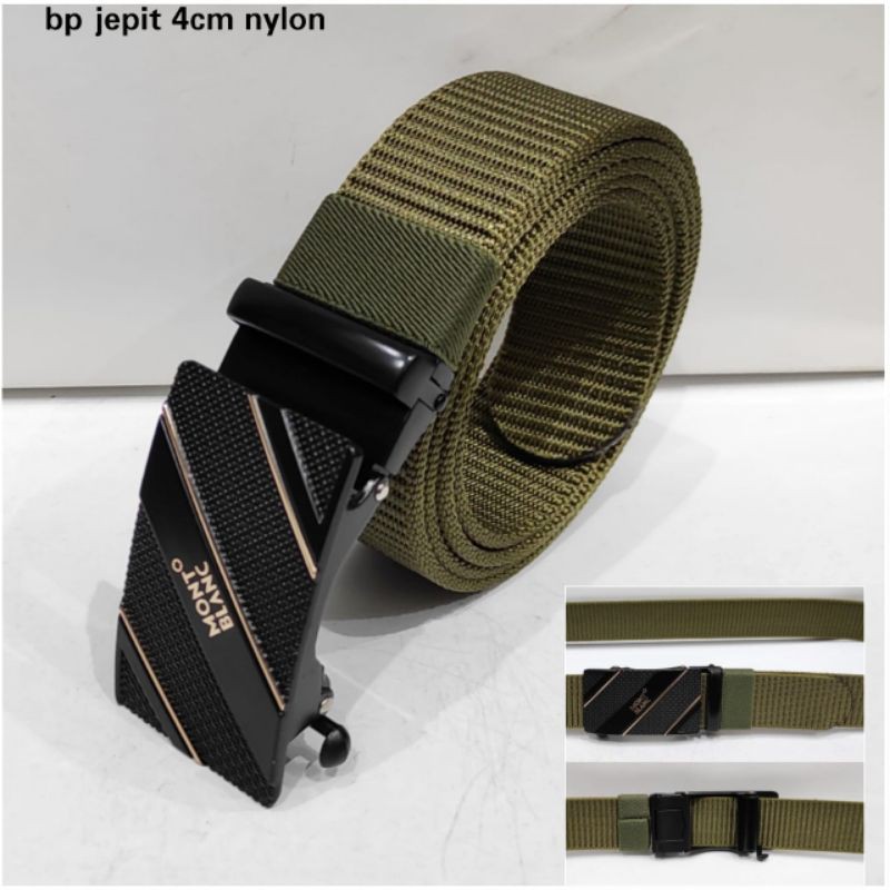 Ikat Pinggang MB Jepit Nylon Belt MB Gesper Impor