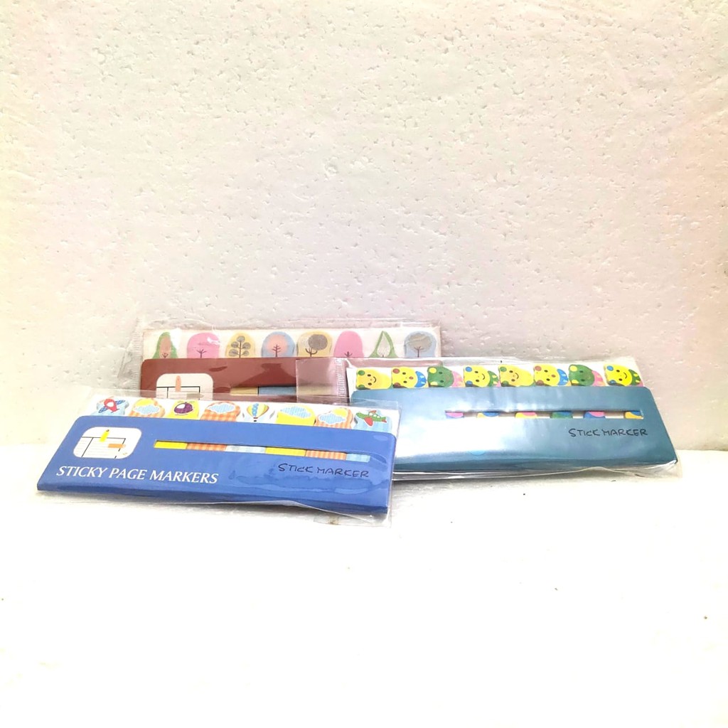 

sticky page markers sticky note penanda stiker buku random