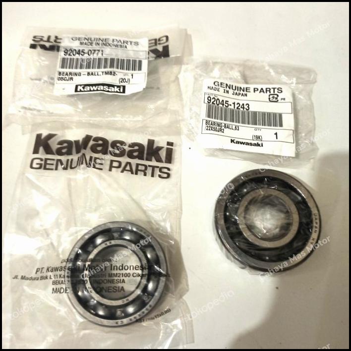 Laher Bearing Kruk As Ninja R Rr Sepasang 63 22 & 6205 Ori Kawasaki