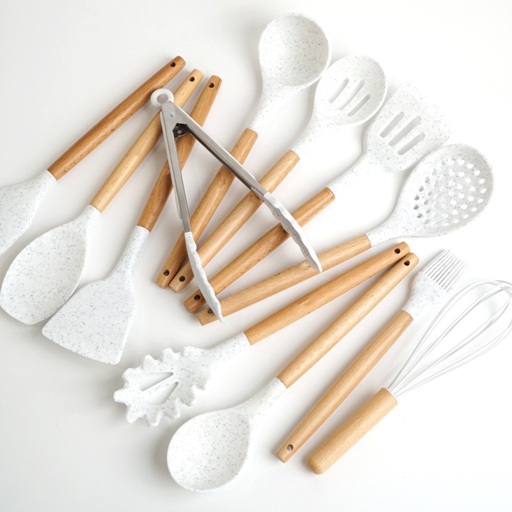 Yuk.Masak Complete Utensils and Spatula Set / Sutil dan Spatula Silikon