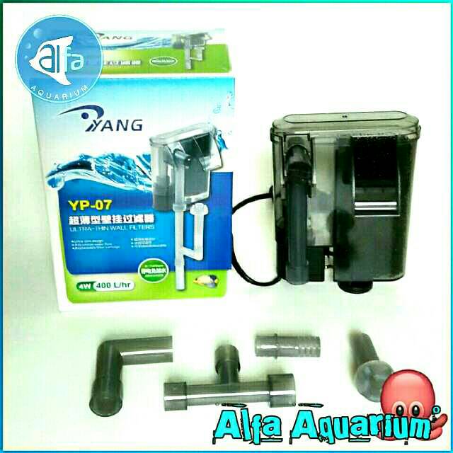 Yp 07 Yang Filter Aquarium Gantung Filter Hang On Ultra Slim