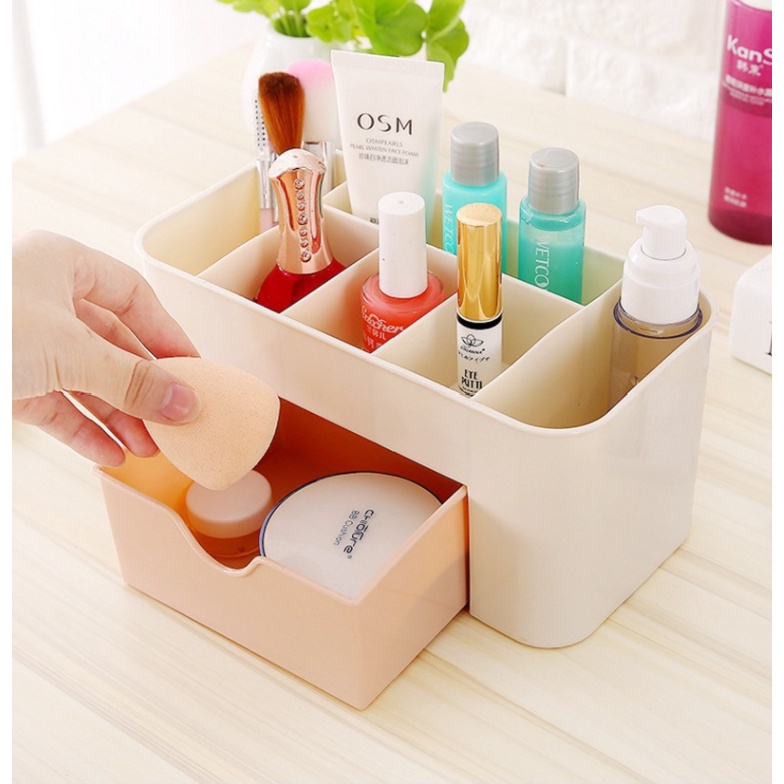 PA Rak Kosmetik Plastik Mini Rak Perhiasan Organizer Kosmetik Multifungsi Serbaguna PR076