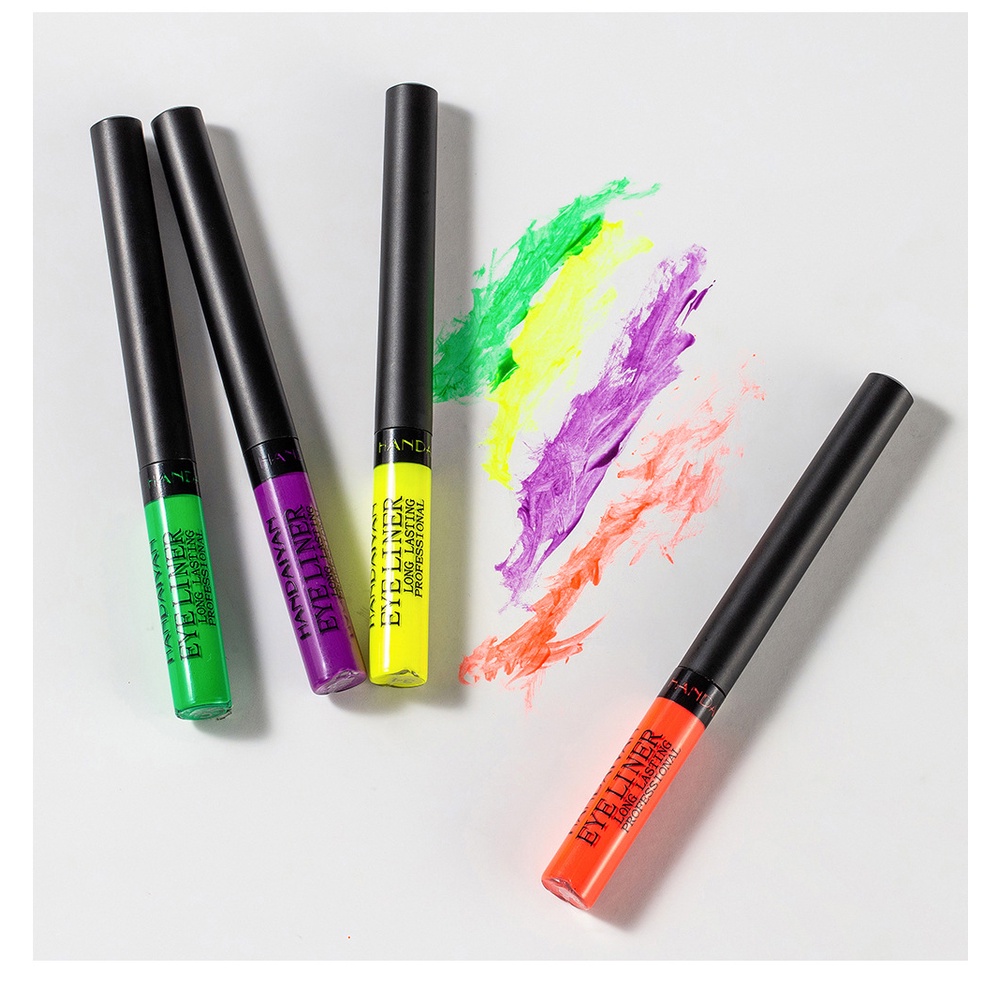 Handaiyan UV Fluorescen Liquid Eyeliner Pencil Glowing  Art Paint Halloween Party Fancy Dress Beauty Makeup Tool 12 Colors