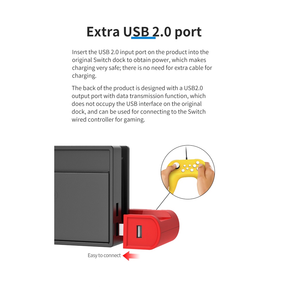 DOBE Switch Charging Dock Joycon Charger for Switch OLED/V1/V2