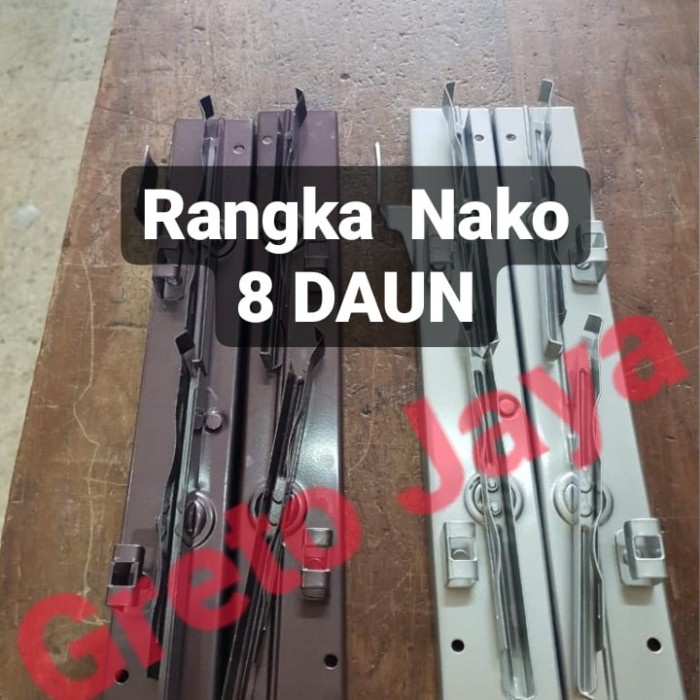 ( 8 Daun ) Bingkai Nako Jendela Kisi Besi Rangka Kaca Teralis Tralis