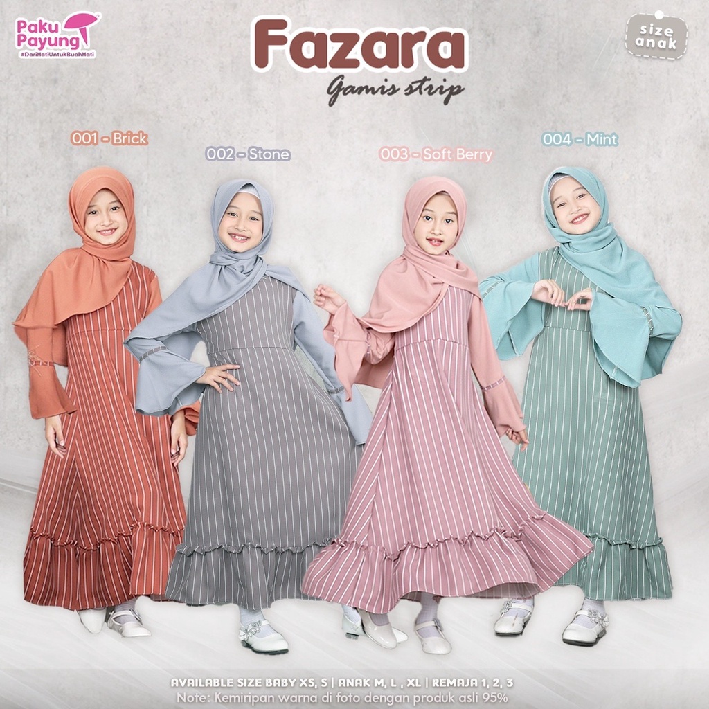 GAMIS ANAK DAN REMAJA PAKU PAYUNG | FAZARA SERIES