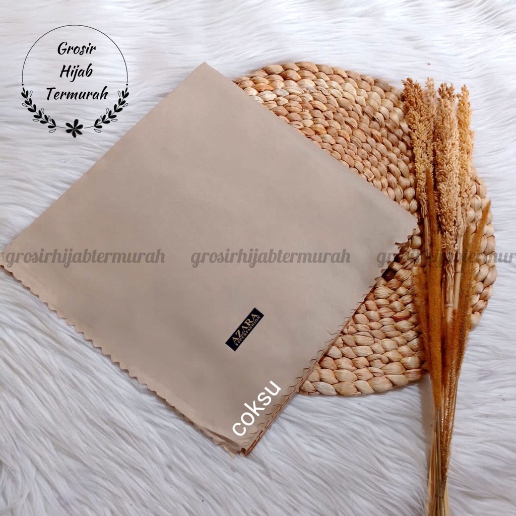 Hijab segiempat Oskara laser cut /Oscara /Japan / Jilbab voal miracle plain lasercut azara-Coksu