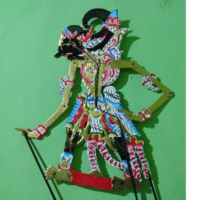 (TERBARU) wayang kulit kertas mainan Gatotkaca ukuran standar pentas
