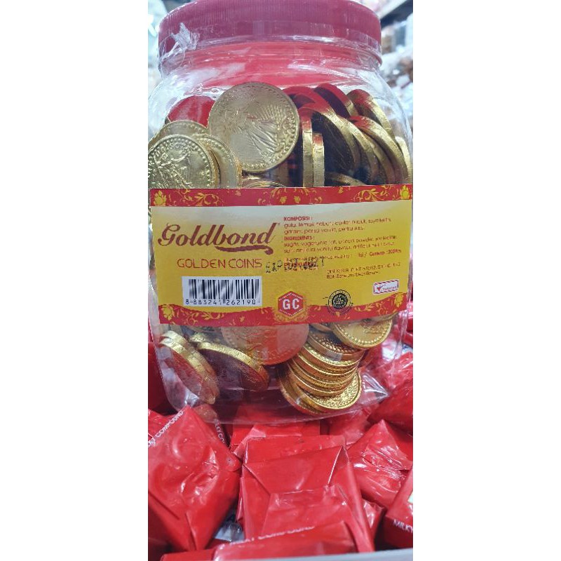 

coklat koin goldbond 1toples 750gr(isi 200keping)