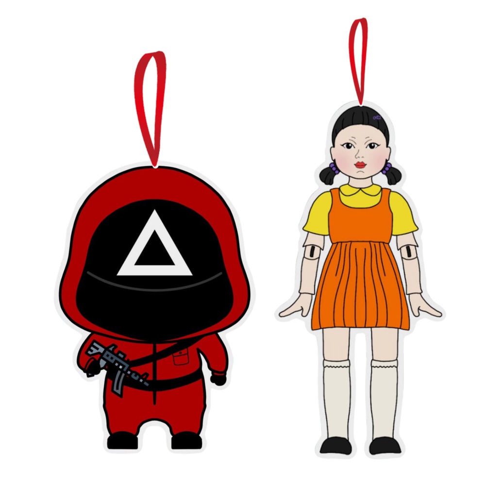 Ornamen Gantung Bentuk Cumi-Cumi Bahan Akrilik Gaya Korea Untuk Dekorasi Jendela Mobil