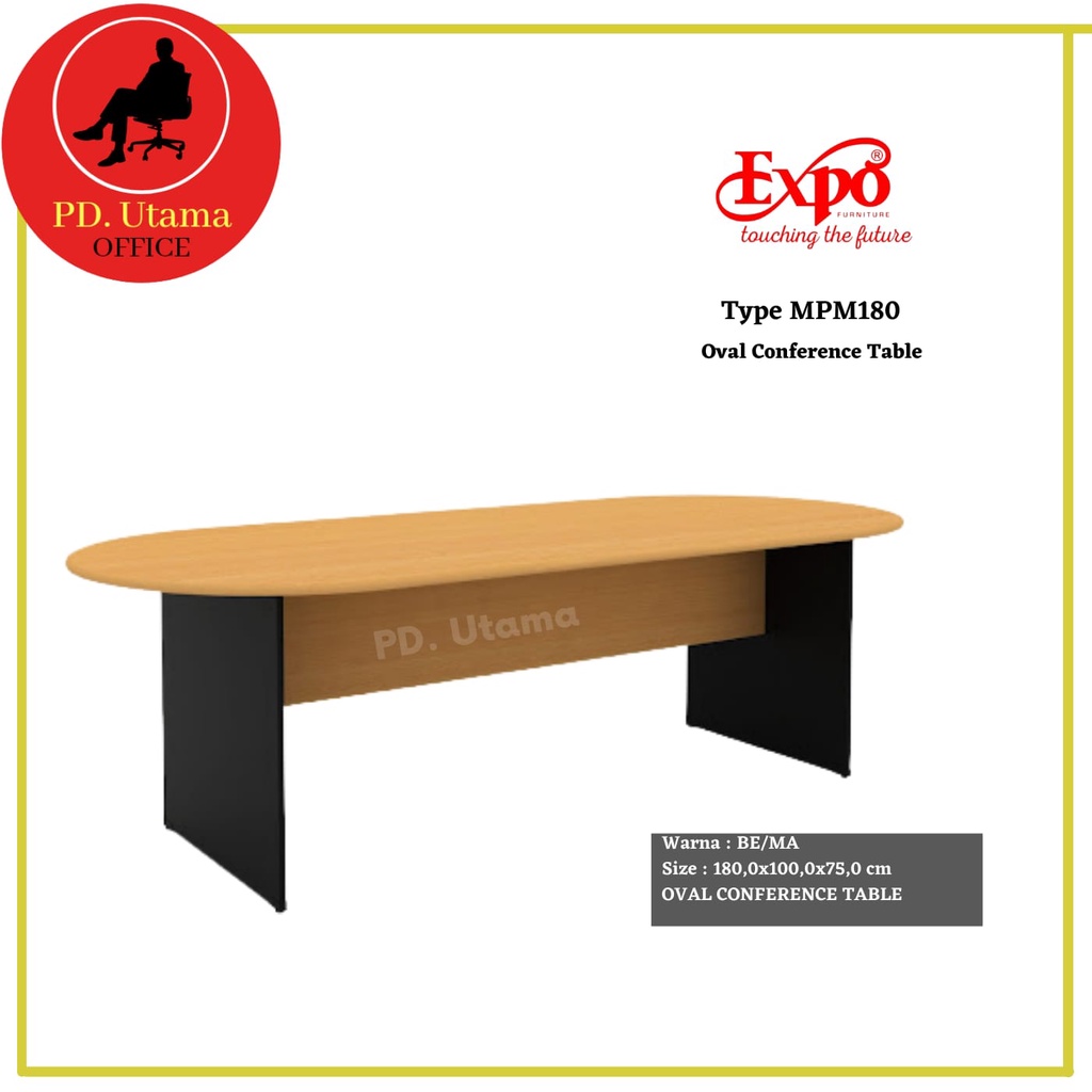 Meja Rapat Oval EXPO MP-M180 Oval Cenference Table