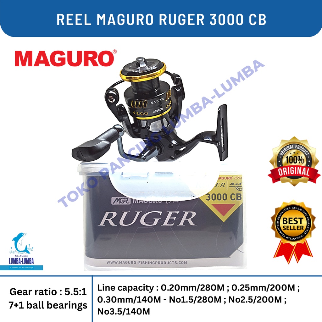 Reel Maguro Ruger 2000 / 3000 / Maguro / Reel Pancing