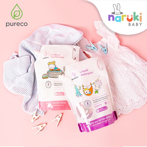 Pureco Laundry Detergent Pureco Fabric Softener Pureco Dish Bottle Soap Handsoap Refill Eco Pack 1450ml