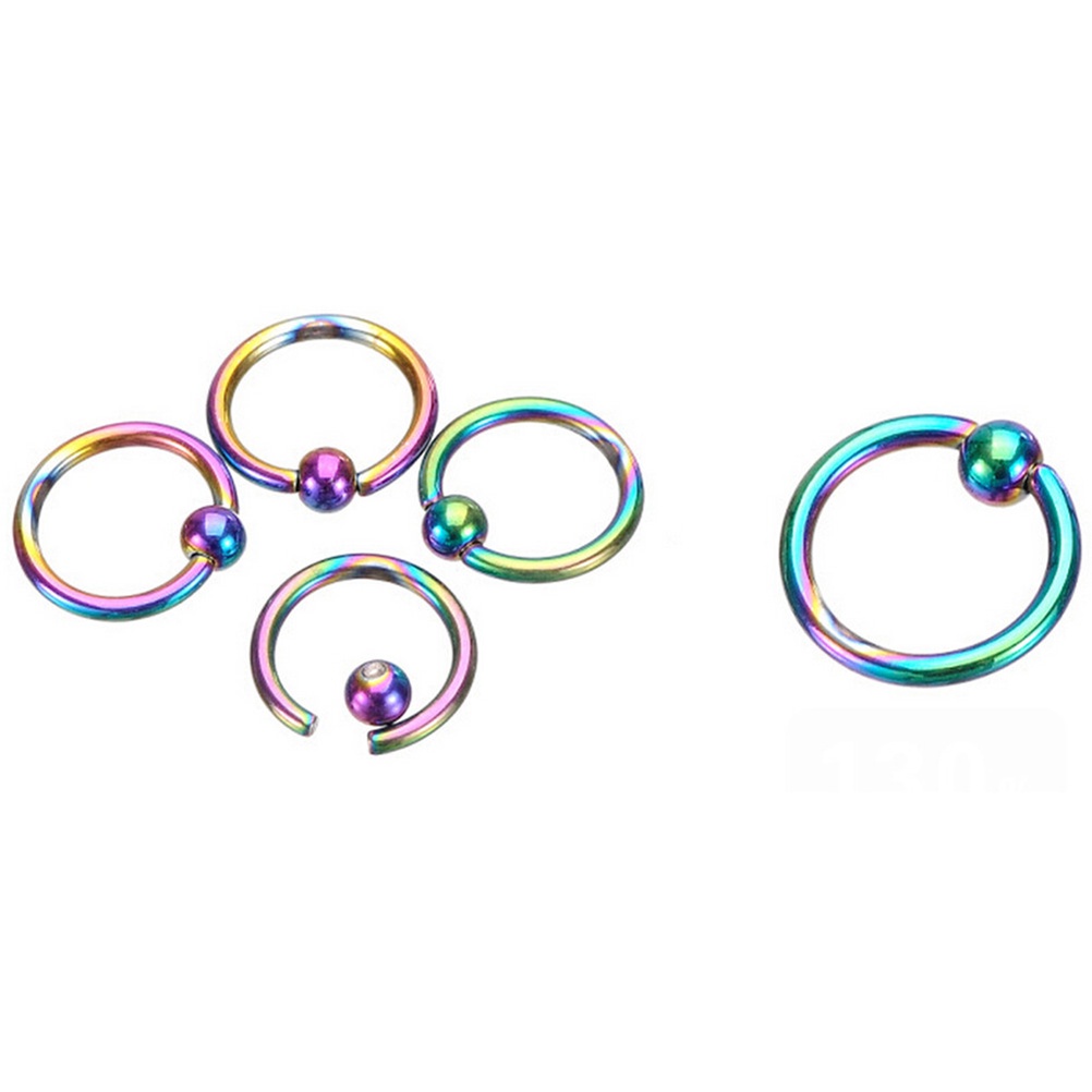 # Kaos T-Shirt Wanita Lengan Pendek Motif Print #1pc Anting Tindik Hidung / Bibir Bentuk Bulat Chic