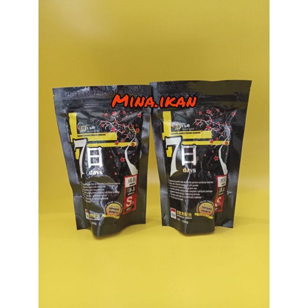Pelet Seven Days 100 gram Size S M Growth Ikan Louhan Specialist Khusus Lohan Special 7 Days