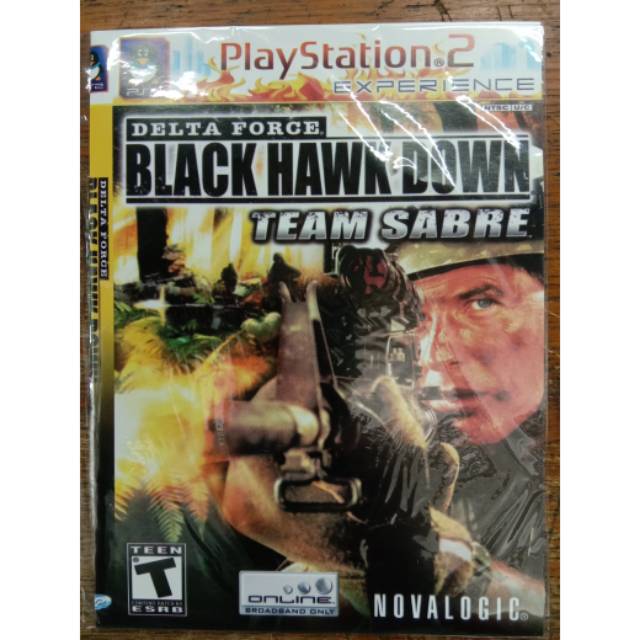 Kaset PS2 Game Black Hawk Down Team Sabre