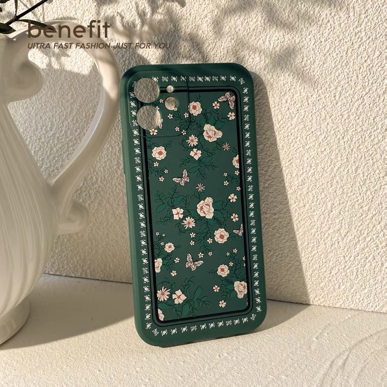 [TPC] SOFT CASE FULL COVER XIAOMI REDMI 4X 4A 5A 6A 7 8A 9A NOTE 5A 7 8 9 XM034 Casing Hp Korean Flower Vintage Phone Case