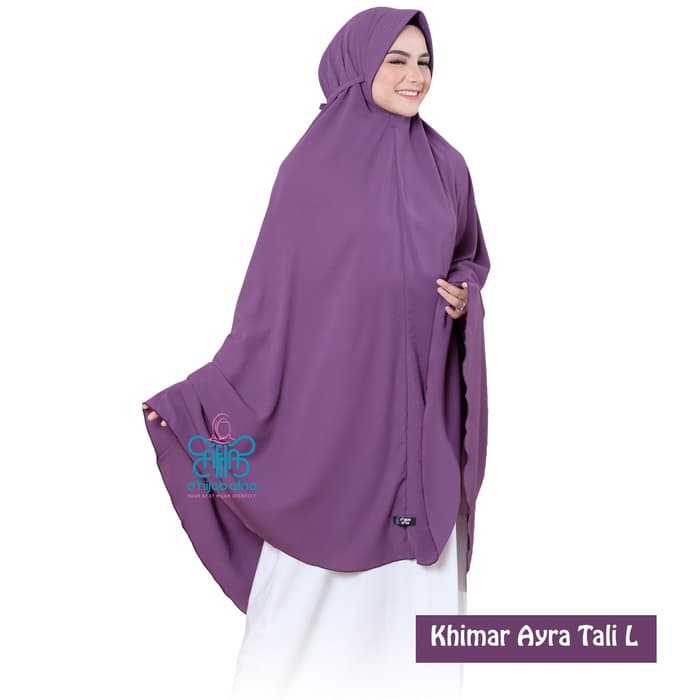 PROMO Afna Khimar Ayra TALI L Jilbab Jumbo Hijab Syari Pet Antem Wolfis