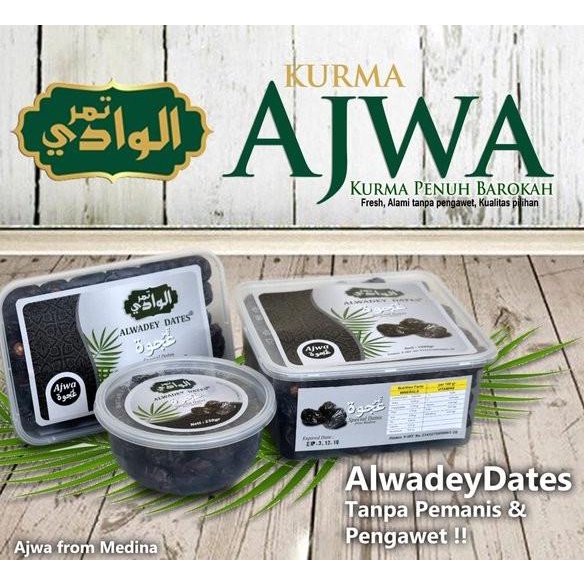 

Kurma Ajwa Madina Alwadey Premium Asli Kurma Nabi 500 Gr Pwjp_Qy14Z