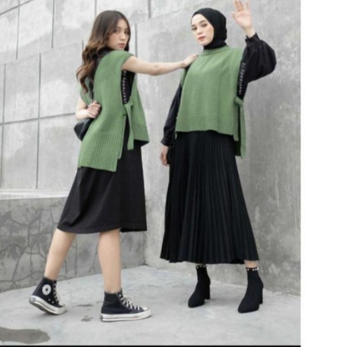 ✧ VEST ROMPI RAJUT TALI | ROMPI ANDIN | ROMPI RAJUT WANITA | ROMPI MUSLIMAH ➦