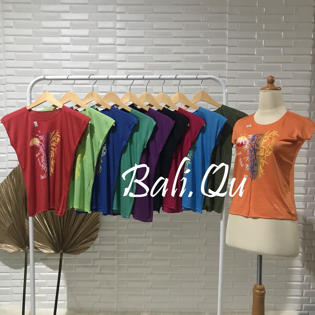 Baju Atasan Kaos  Bambu Bali  L Shopee  Indonesia