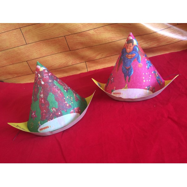 Topi Ulang Tahun/Topi Party/Topi Ultah/Topi Kertas Frozen/Topi Koboy - Makassar