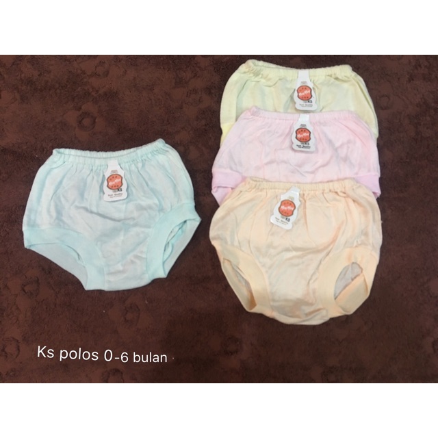 Celana Dalam Bayi 0-6m isi 6pcs / Celana Bayi sehari hari / Celana kodok bayi / Celana Pop Bayi