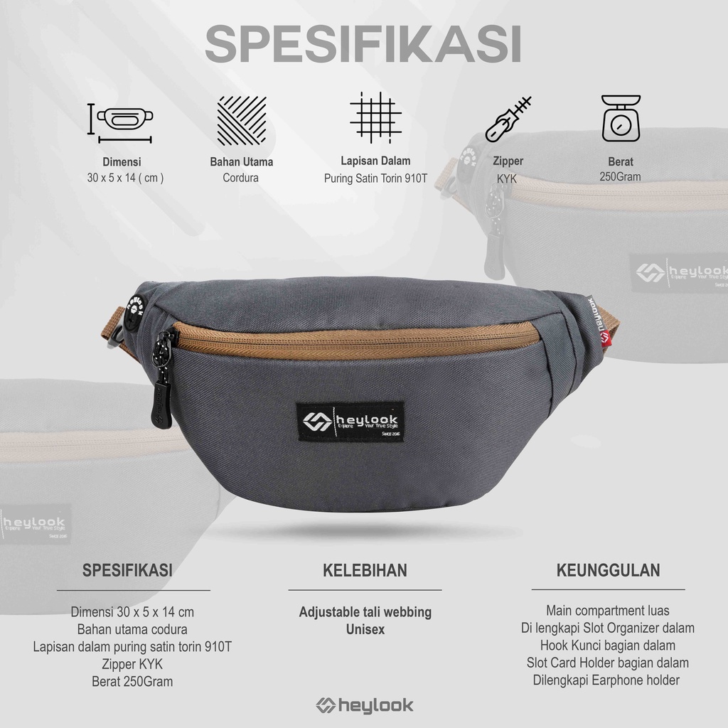 Tas Slempang Pria Tas Pinggang Waistbag  Pria Original Tas Selempang Pria Waisbag Pria Distro