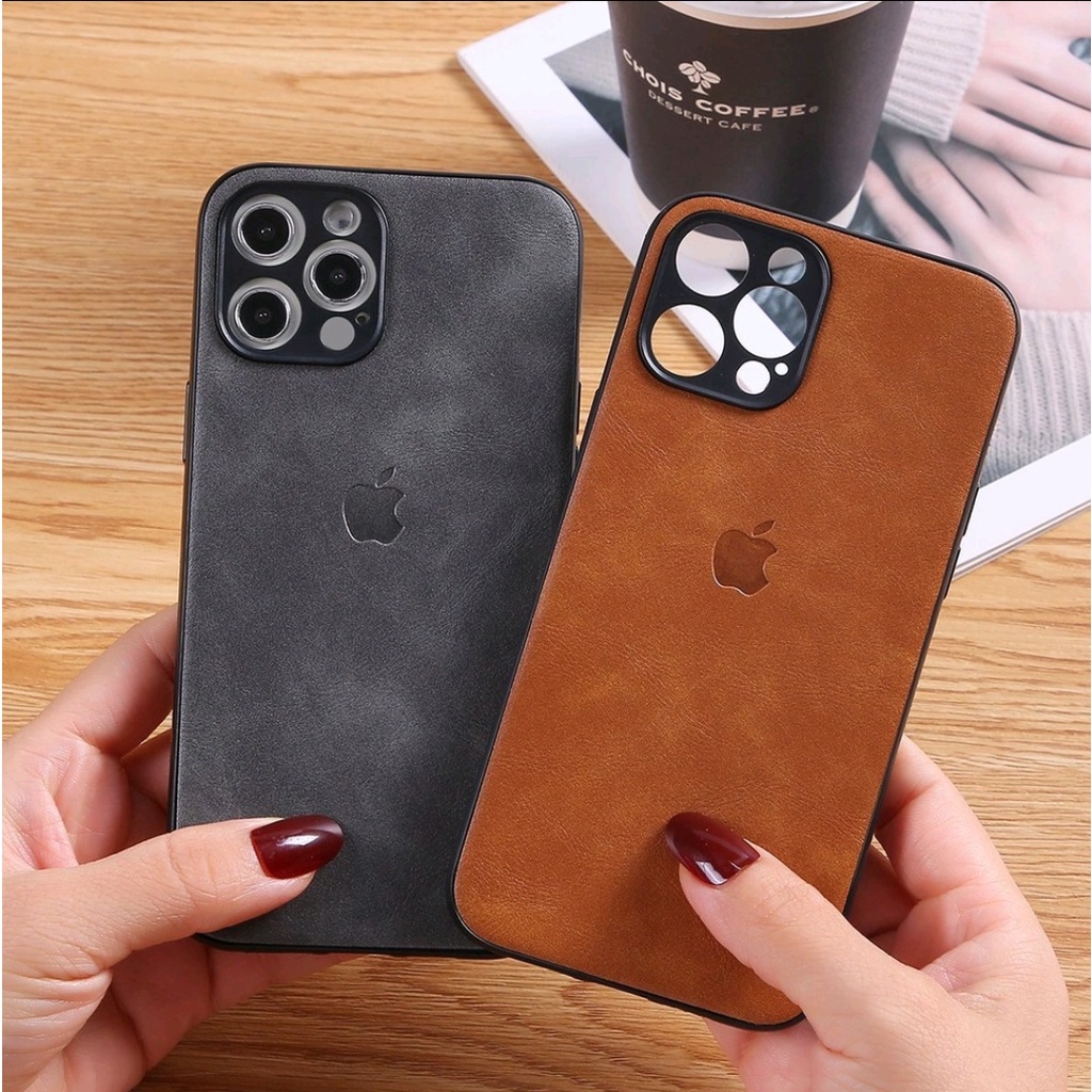 Soft Leather Kulit Emboss Apple Iphone 7 8 7 7+ 8+ SE2 X Xr Xs max 11 12 13 14 PRO MAX Case Cover Casing