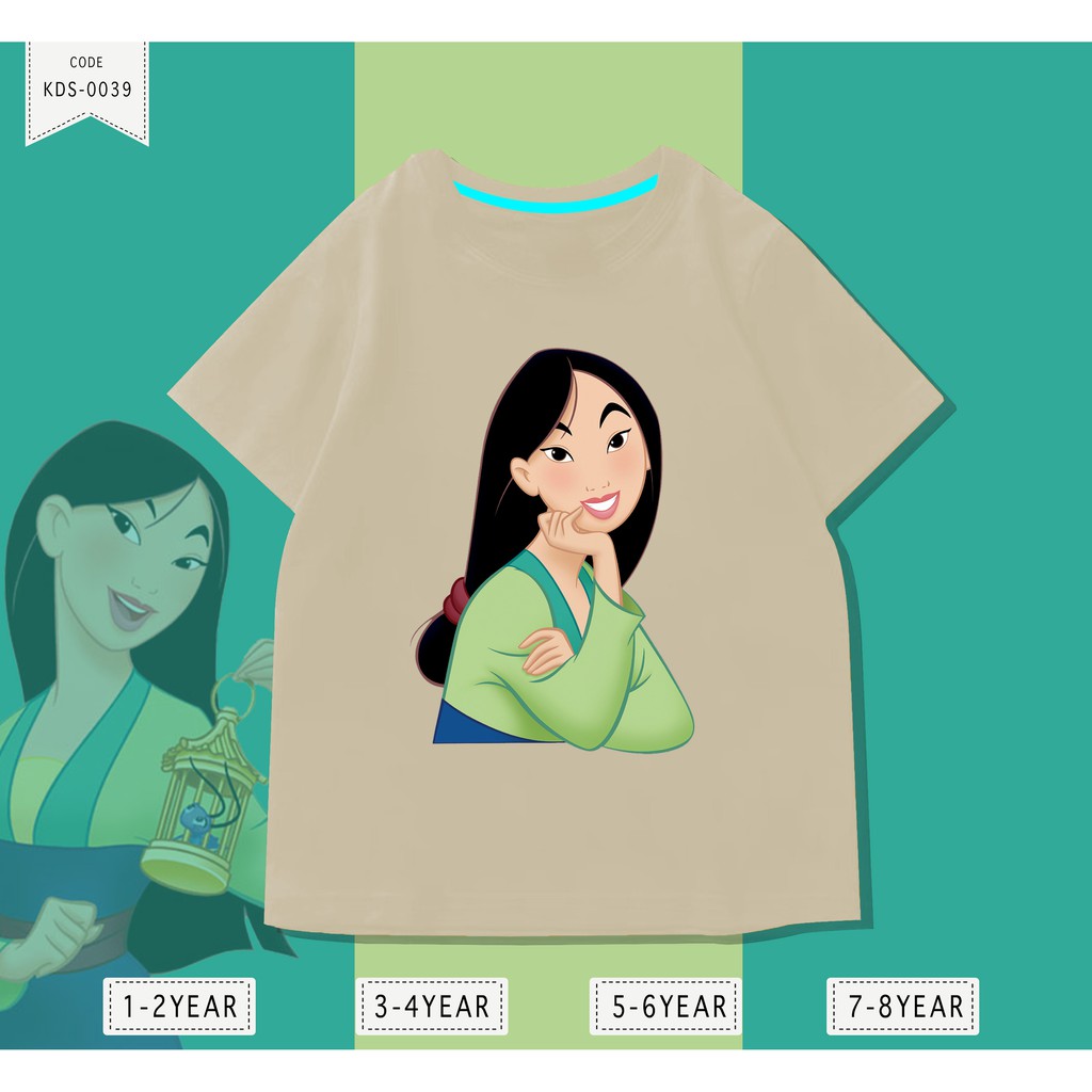 Baju Anak Mulan Pendekar / Kaos Distro DTF Anak Laki Laki dan Perempuan / Unisex / Motif