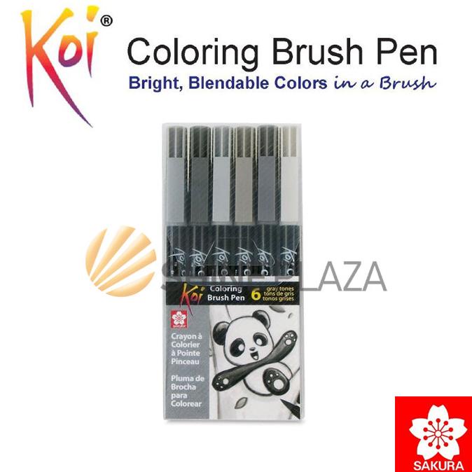 

[[COD]] Sakura Koi Brush Pen Set Grey - Sakura Koi Coloring Brush Pen TERBARU Kode 1249